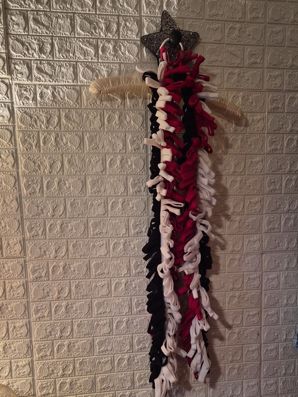 home made felt scarf